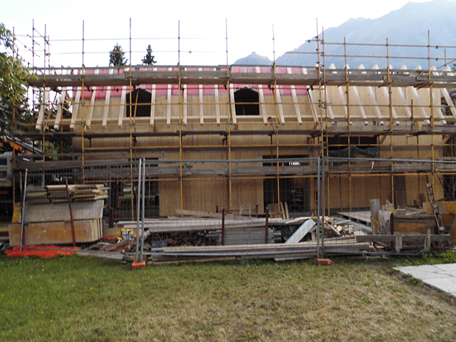 realizzazione casa in legno Champoluc Aosta